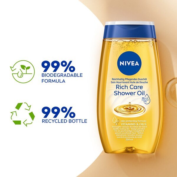 NIVEA olje za prhanje<br>200 ml - za normalno kožo