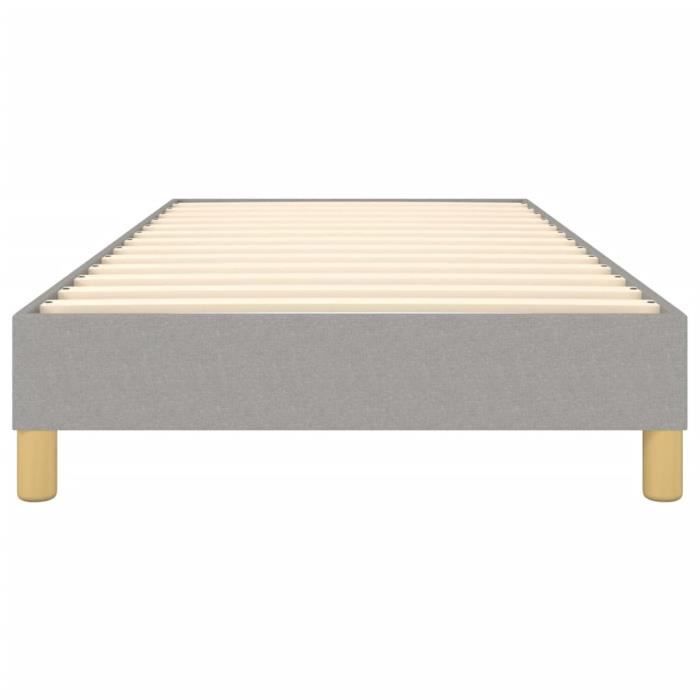 Sommier à ressorts - CUQUE - AB3120590 - Gris clair - 100x200 cm - Tissu 100% polyester