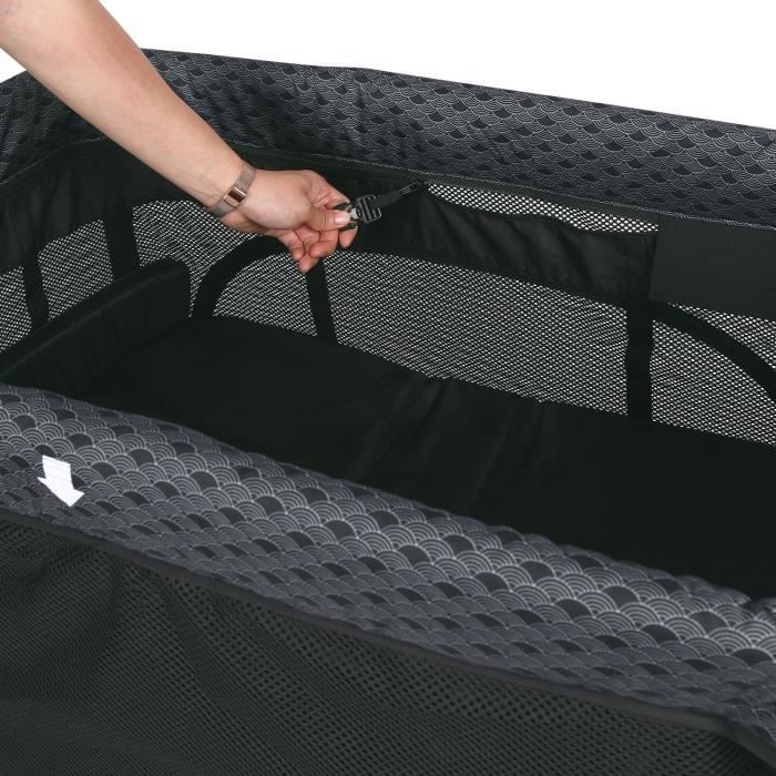 TROTTINE Hypnos Travel Cot - Nami Grey
