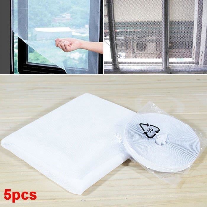 Mosquitera para ventana - Keeper - 150x130cm - Blanca - Repelente de mosquitos - Paquete de 5