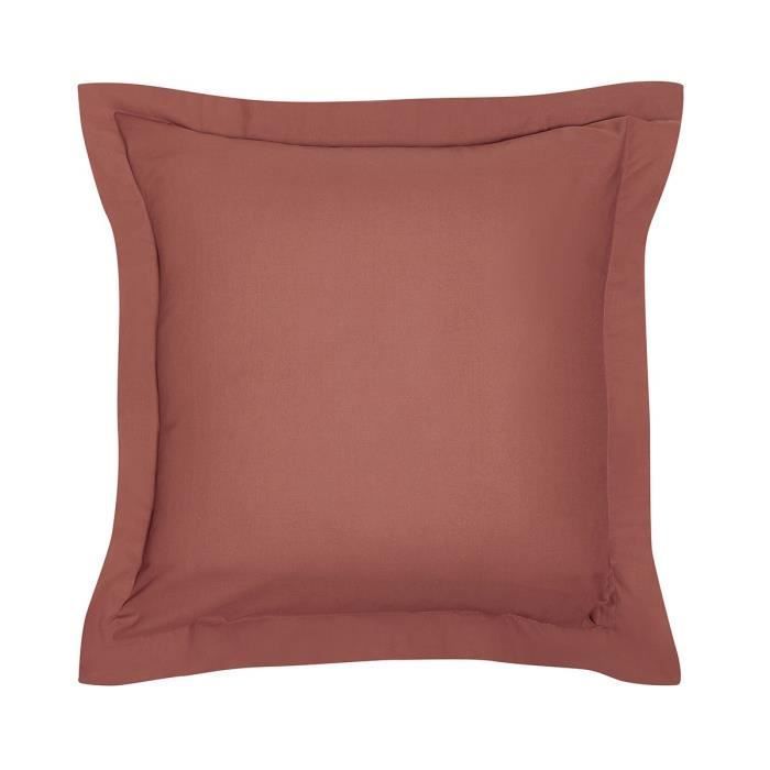 Federa TODAY Essential - 63 x 63+5 cm - 100% cotone tinta unita - Terracotta