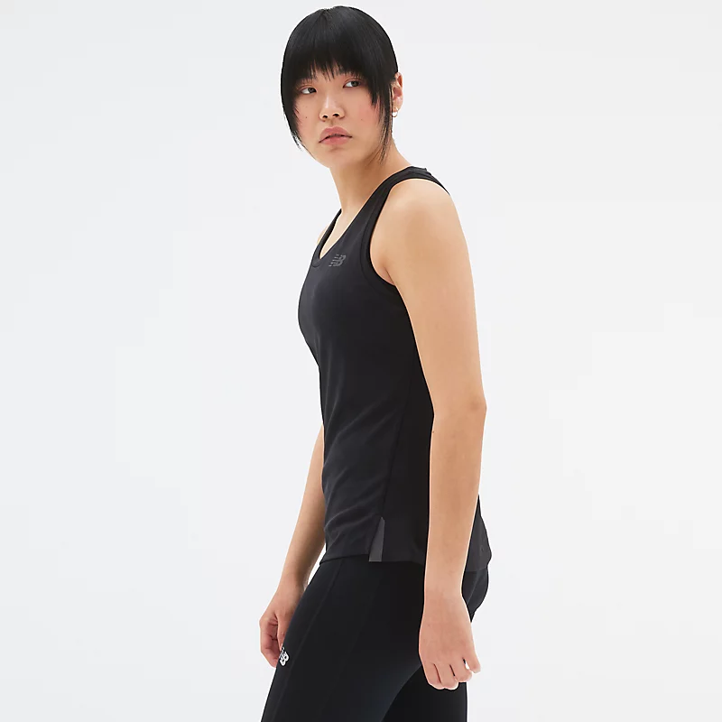 Q Speed Damen-Jacquard-Top – SCHWARZ