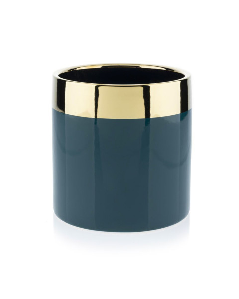 Doniczka Cindy Green Gold 11 cm zielona