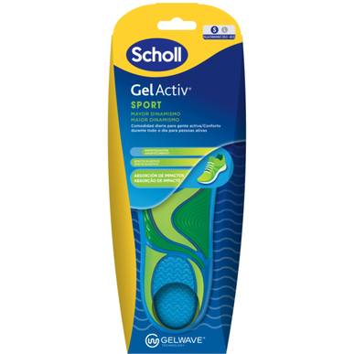 Scholl Gel Activ Sport Greater Dynamism S -pohjalliset, vakautta ja niveltukea varten, 2 kpl, 2 kpl