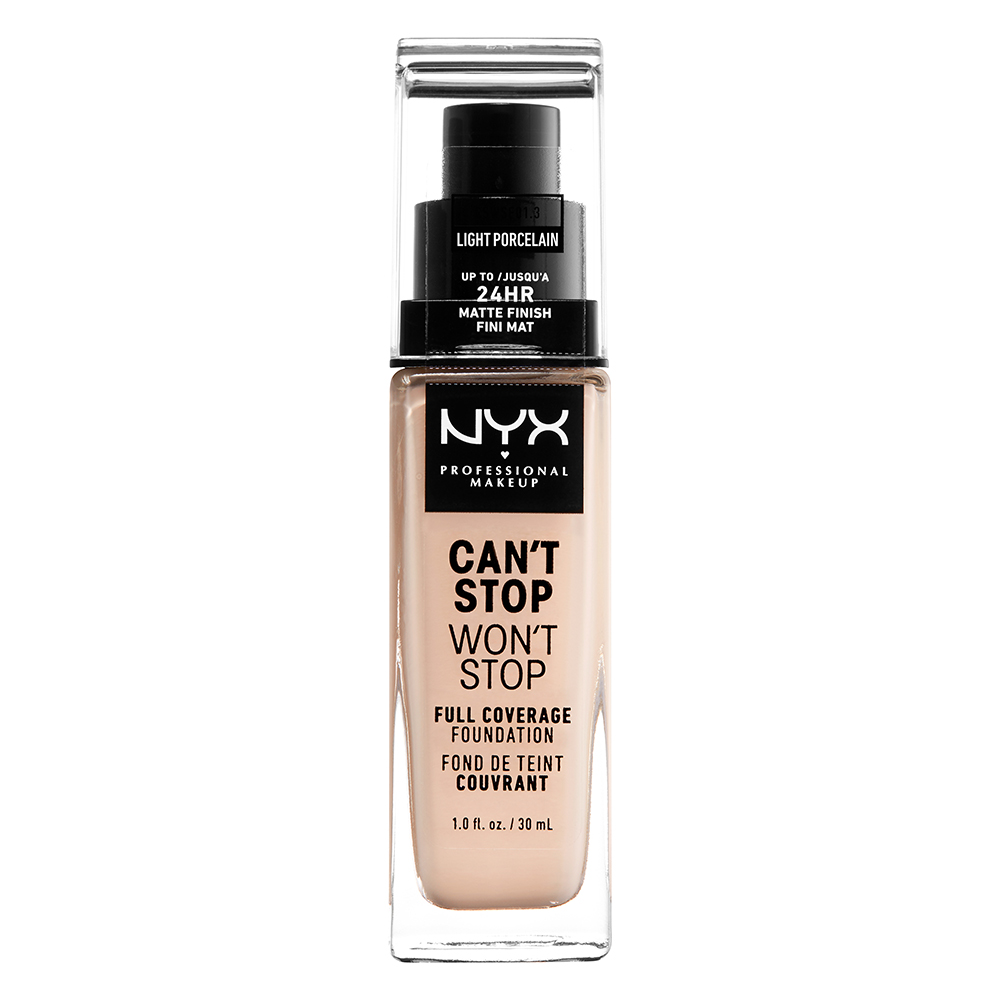 Can't Stop Won't Stop tekući puder u svijetloj porculanskoj boji - NYX Professional Makeup