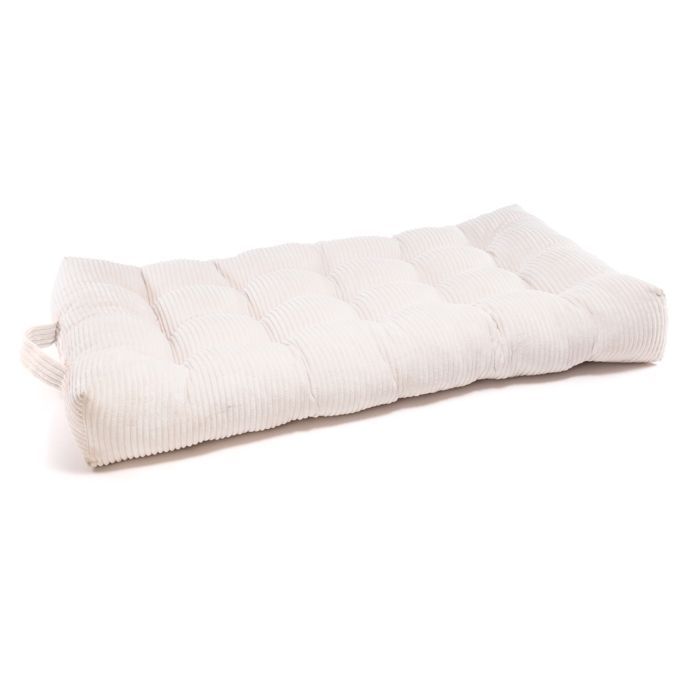 Colchón de suelo infantil ECOPUF - Cojín para habitación infantil - Acolchado, pana, 70x120x15cm - SZ03 Color crema