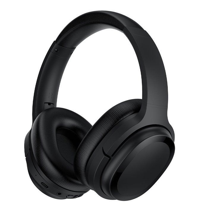 SE7D Casque hybride à réduction active du bruit, casque Bluetooth supra-auriculaire sans fil, appels clairs, port confortable，noir