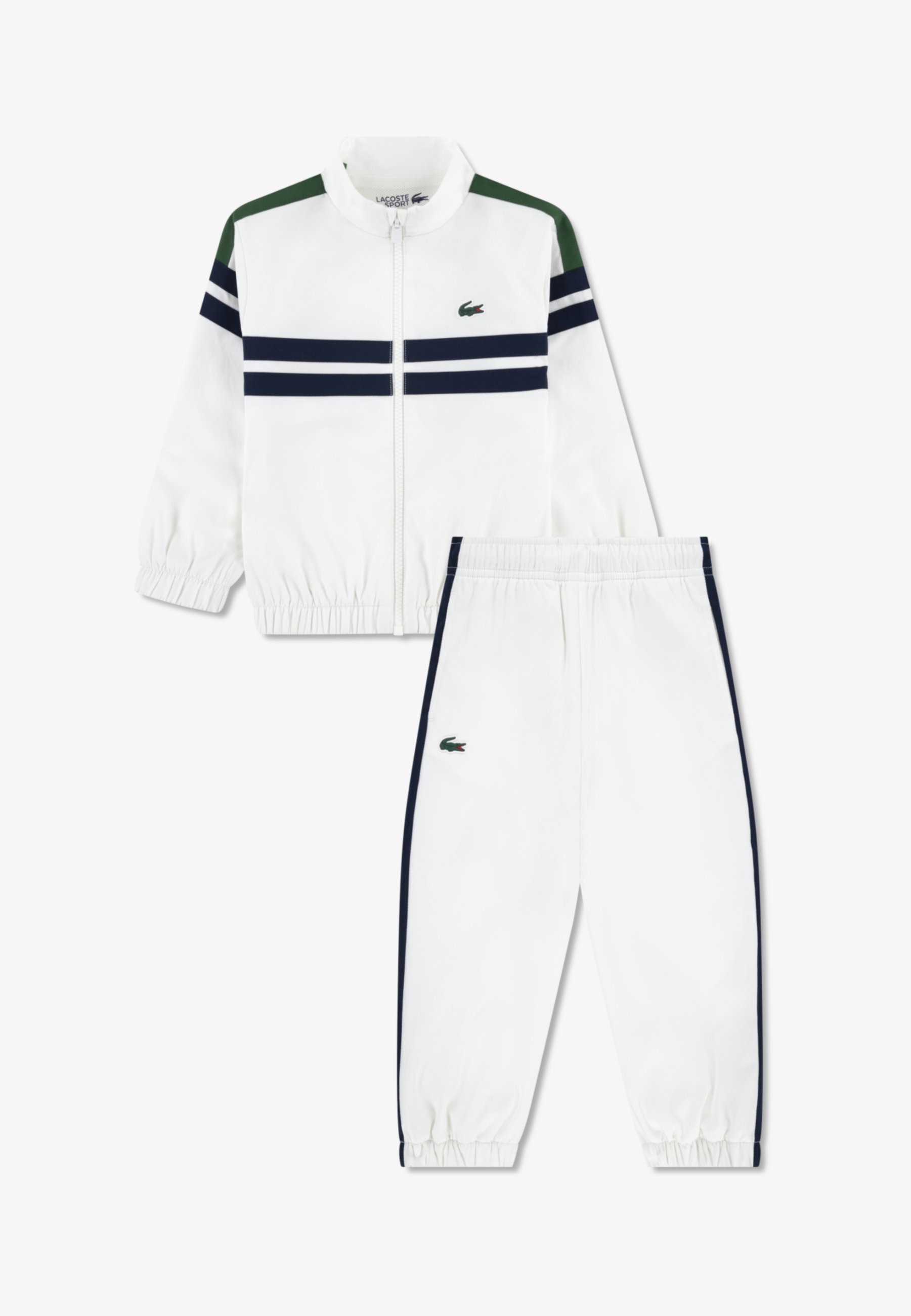 Lacoste FRONT STRIPE TRACK - Dres - farine