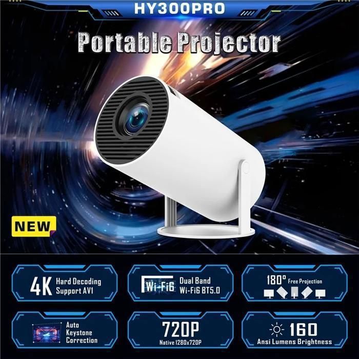 Vidéoprojecteur - HY300 PRO - Android 11.0 - 1280x720 - WiFi 6 - Bluetooth 5.0