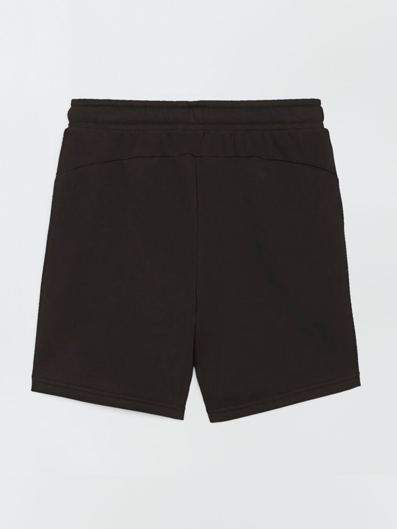 'Puma' fleeceshorts - zwart