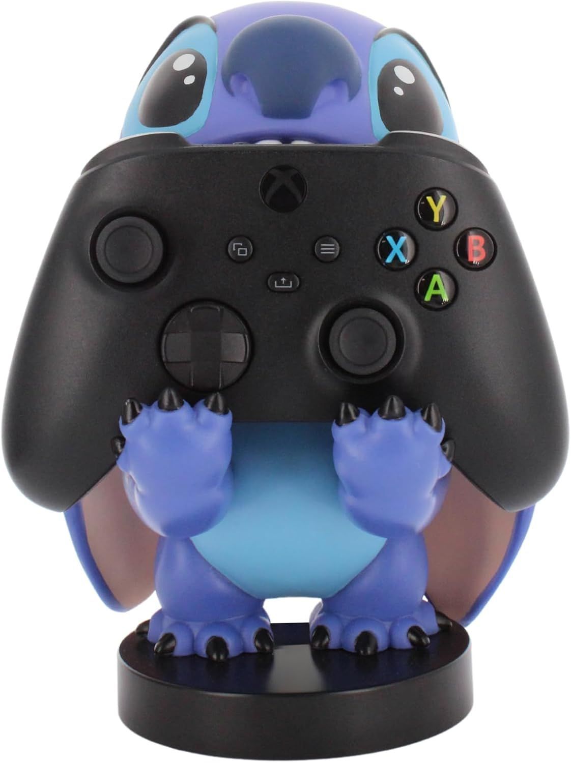 Statuetta sorridente di Stitch della Disney - EXQUISITE GAMING - Cable Guys - Supporto per cuffie, smartphone o piccoli accessori - 20 cm