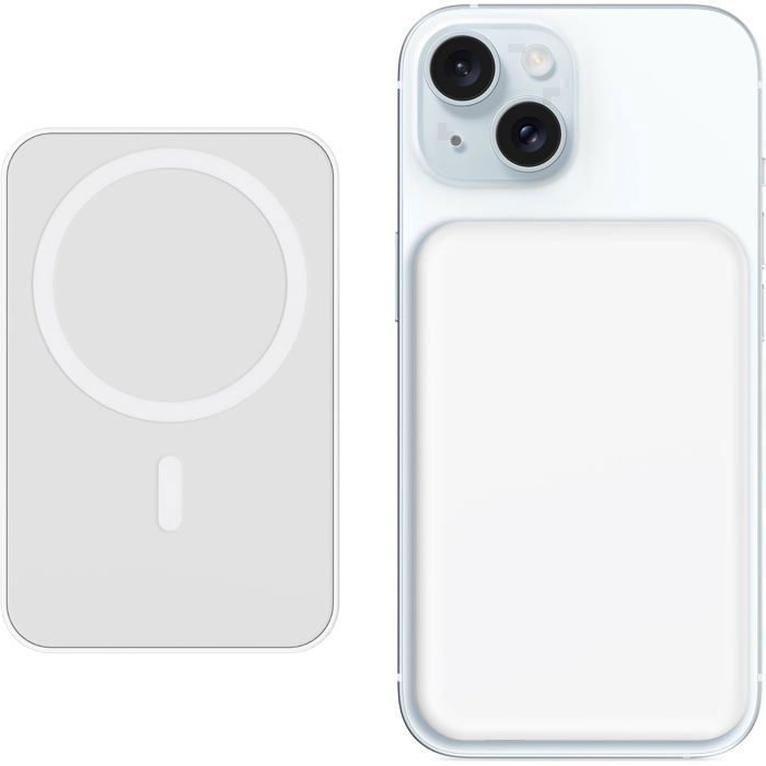 TECHTA Batterie Externe for Magsafe sans Fil - Compatible avec iPhone 17 16 15 14 13 12 Séries et Samsung Magnétique Power Bank