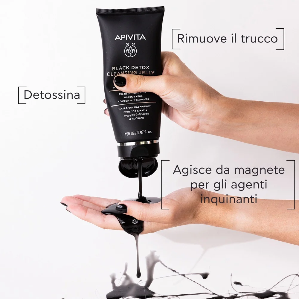 Detergenti e Struccanti Black Detox Gel Detergente Nero – Viso e Occhi - Gel detergente viso