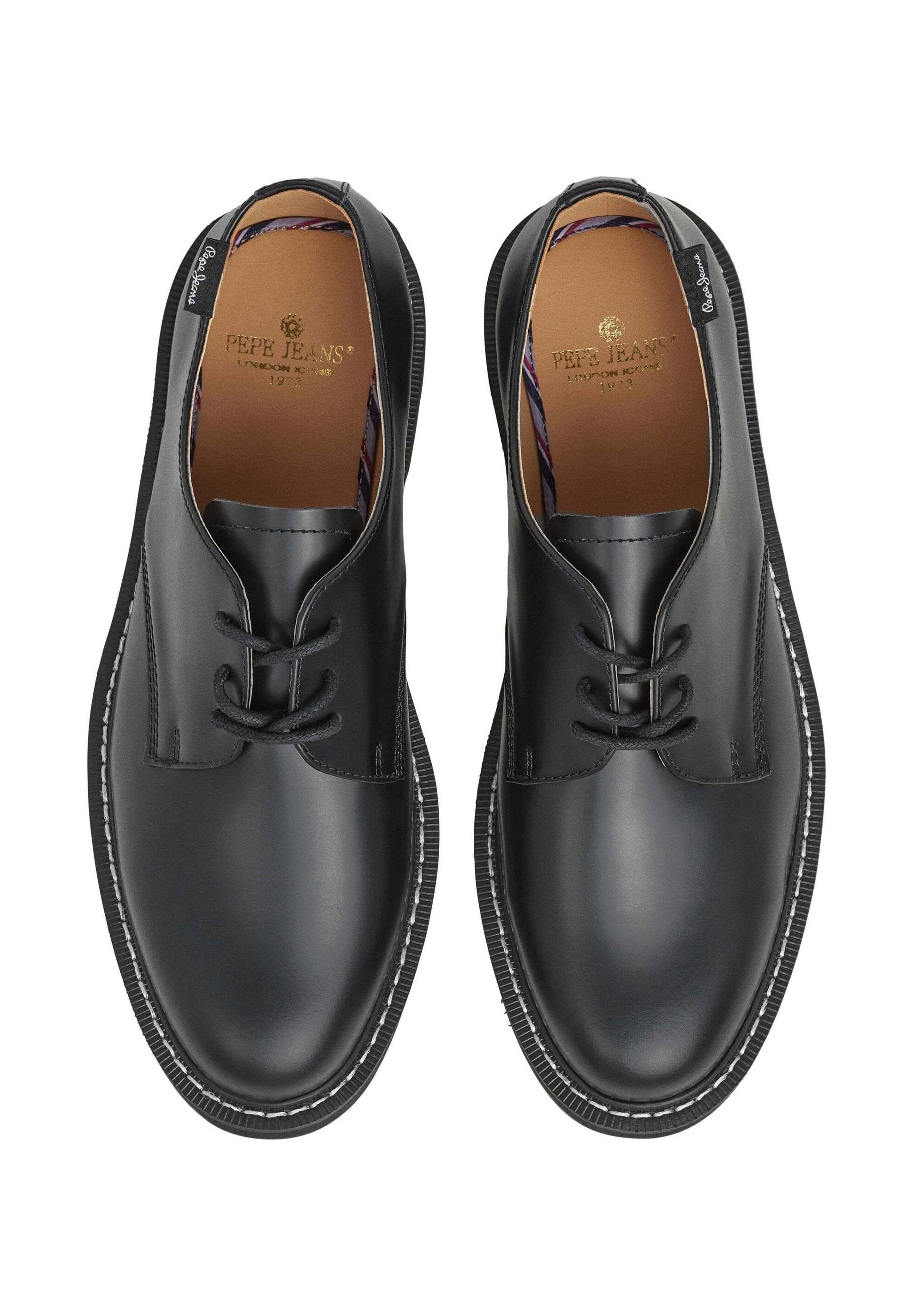 Pepe Jeans TOM BRIT M - Scarpe stringate - nere