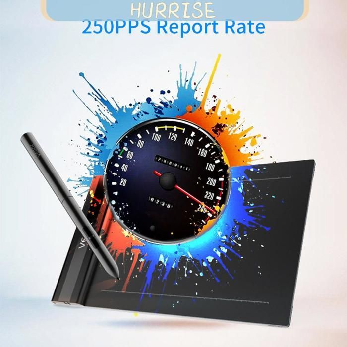 Tbest Animation Tablet, Graphic Drawing Tablet, 6 x 4 inch Active Area, 8192 Pressure Levels, Tablet Hardware, Black
