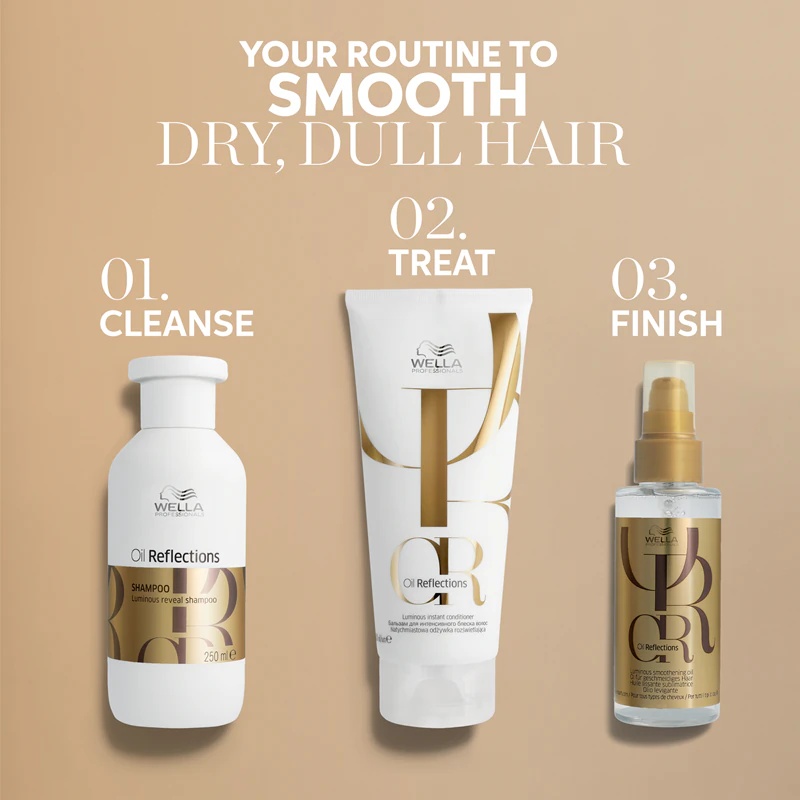„Wella Professionals Oil Reflections“ glotninamasis kondicionierius žvilgantiems ir švelniems plaukams