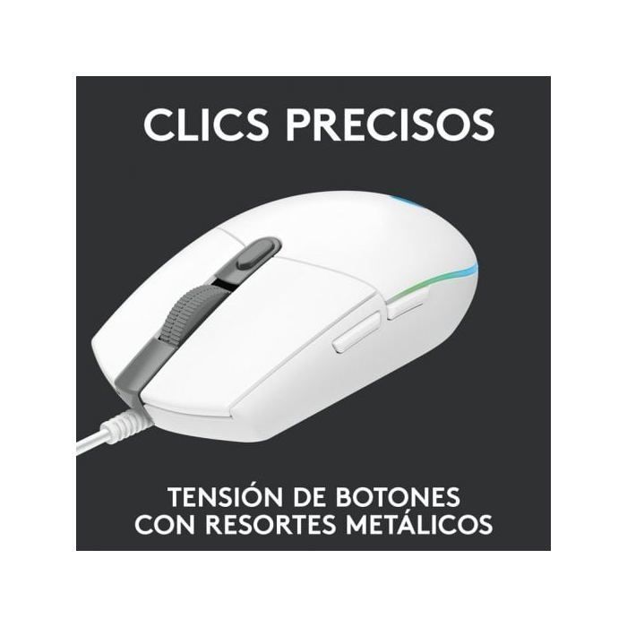 Gaming Mouse - Wired - Logitech G - G203 - White
