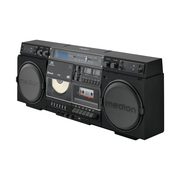 Retro-Boombox, schwarz P66538