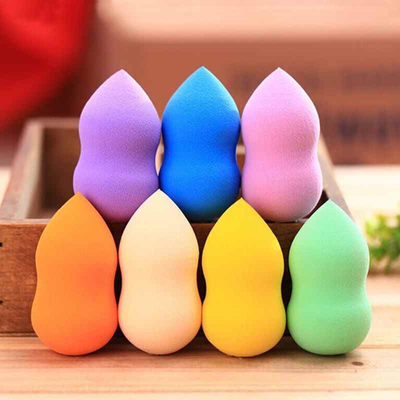 1 unidade de esponja cosmética para pó, macia, para maquiagem feminina, ideal para base e acessórios de beleza. Formato de gota d'água.