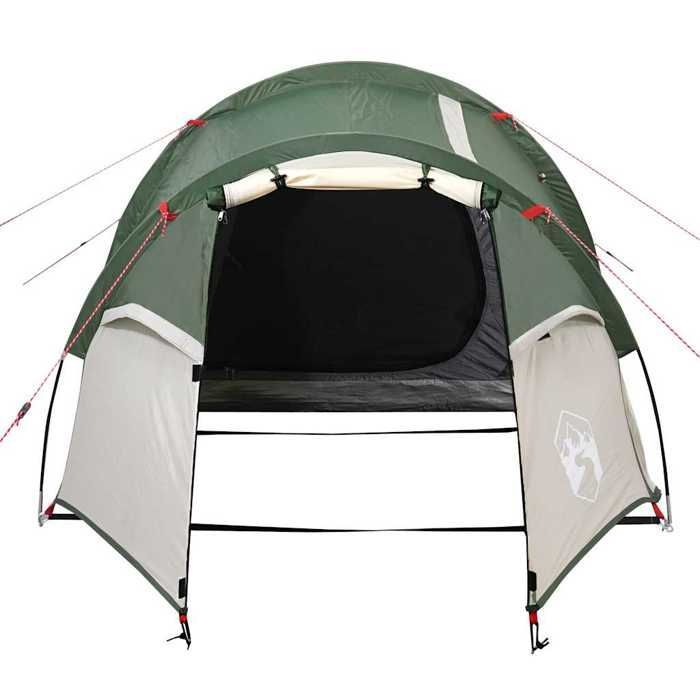 Tienda de campaña tipo túnel - vidaXL - 2 personas - Verde - Impermeable - Resistente al viento