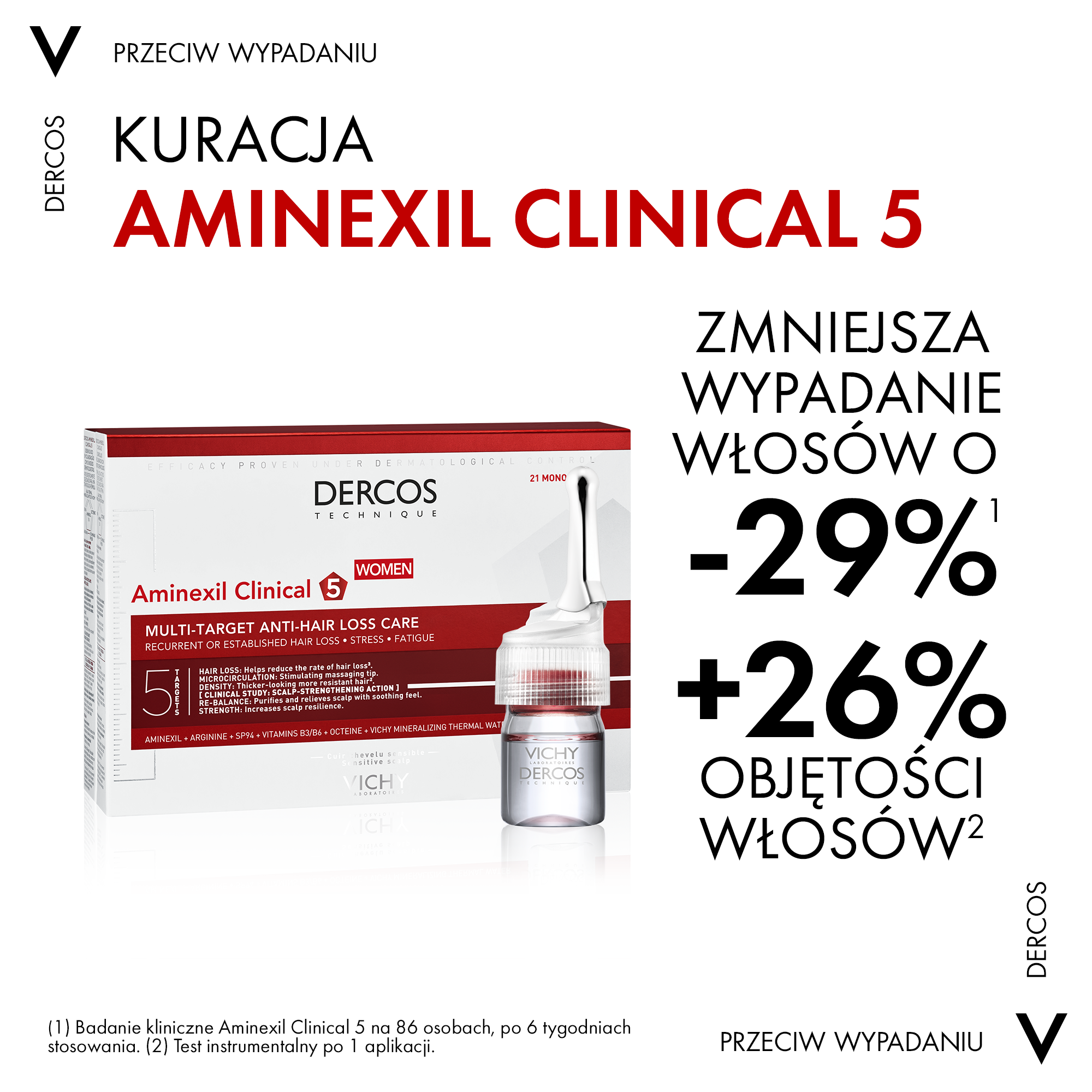 Виши третман против опадања косе са комплексним дејством 6x21ml Dercos Aminexil Clinical