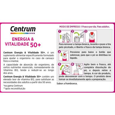 Doplněk stravy Centrum Energy & Vitality 50 mg 15 lahviček 15 lahviček