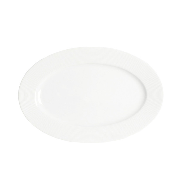 Półmisek owalny 33 cm Yvette Biała Linea E755