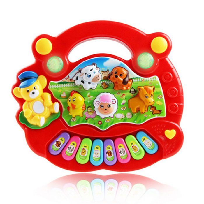 Giocattoli educativi per bambini, pianoforte, musica, animali della fattoria, strumento musicale, regalo per neonati