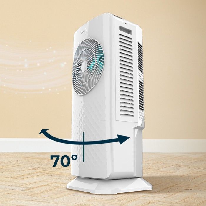 Cecotec - Enfriador de aire inteligente compacto EnergySilence 3500 Cool - 60 W, 104 cm de diámetro, 3 velocidades