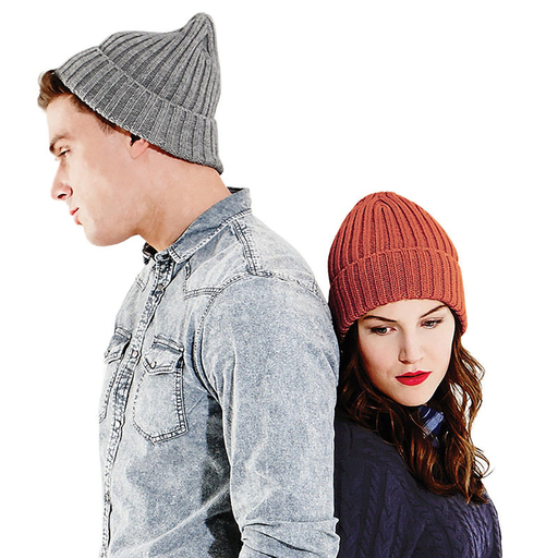 Gorro Beanie Acanalado De Invierno Modelo Chunky  Beechfield