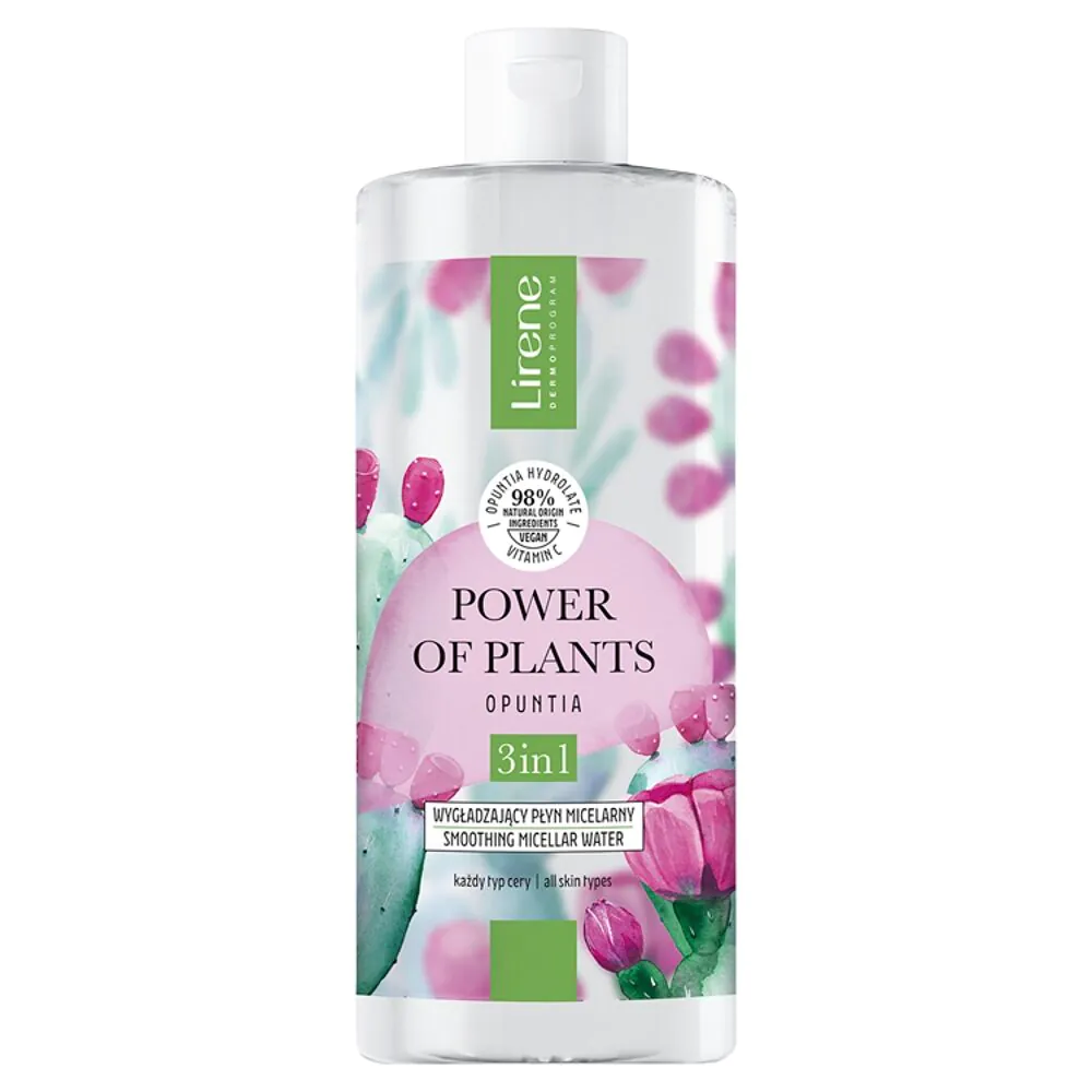 Lirene Power Of Plants Opuncja Wygładzający płyn Micerny 3w1