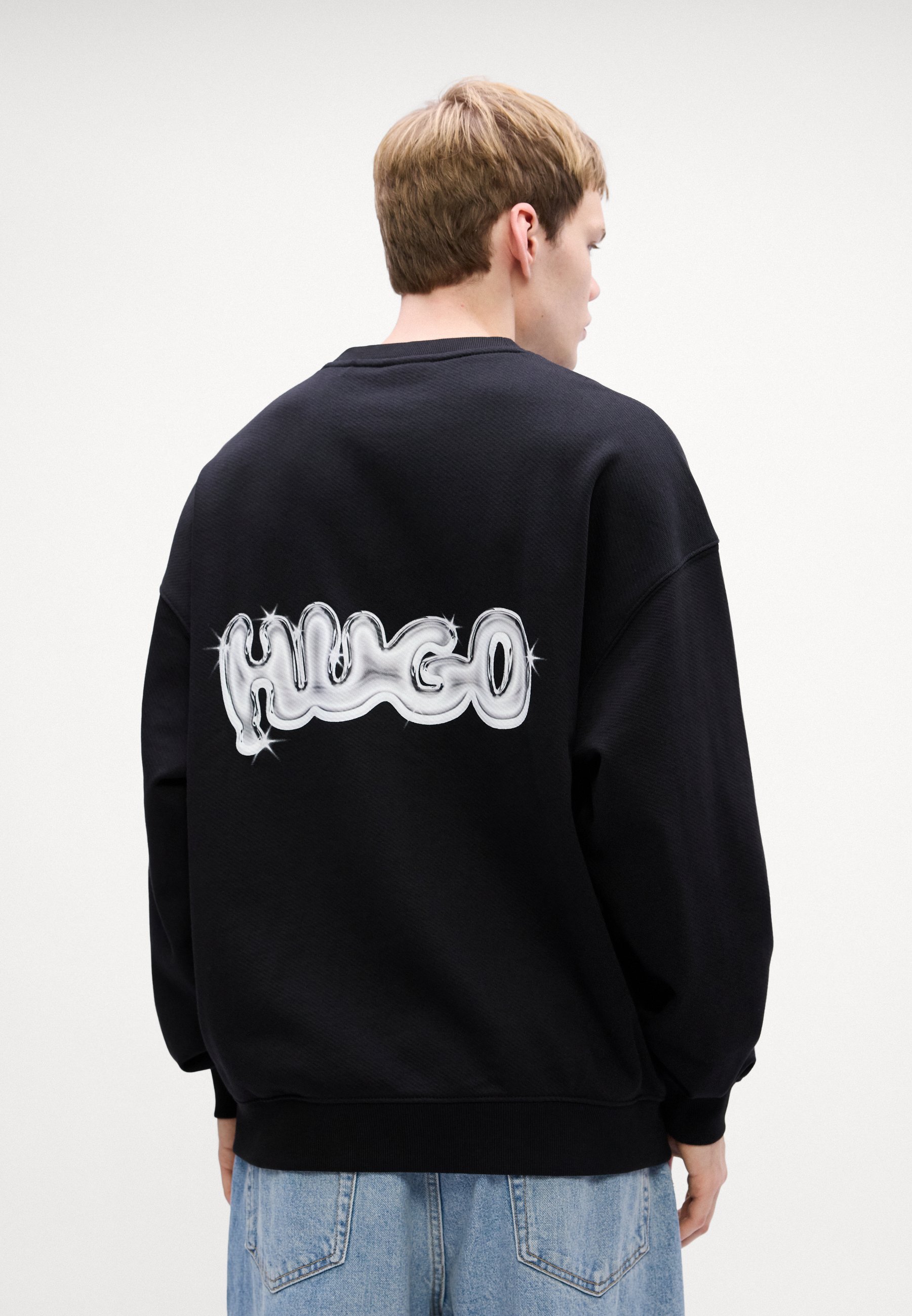 HUGO NYROCREW - Sweatshirt - zwart