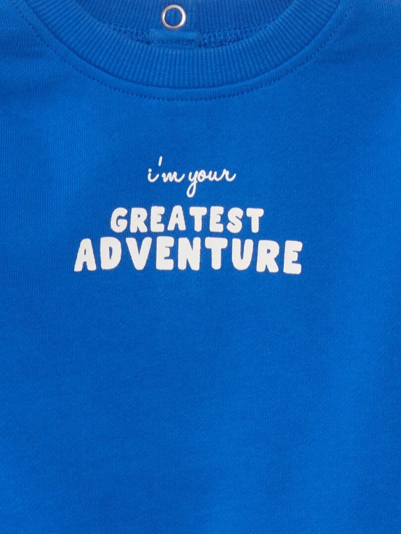 Lichtgewicht fleece sweatshirt - - Blauw
