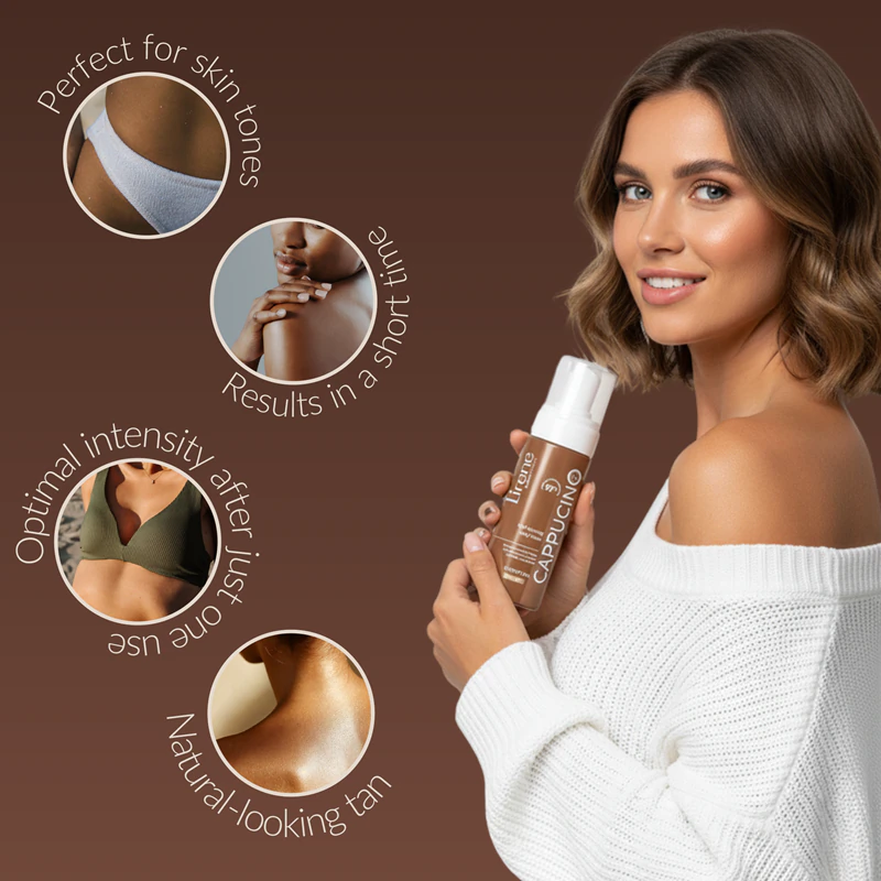 Espuma bronzeadora Lirene Perfect Tan para pele clara