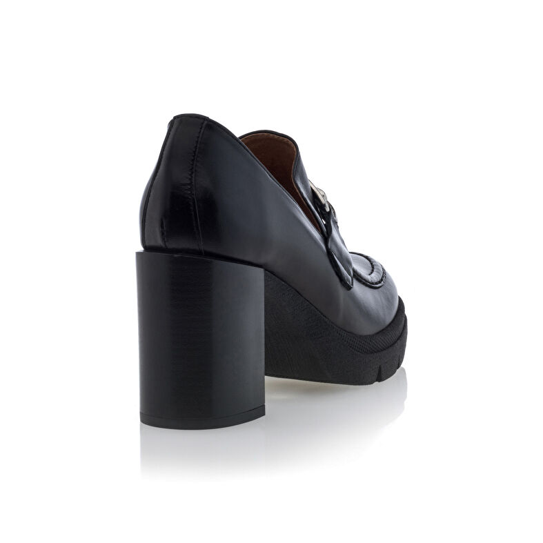 Mocasines/zapatos náuticos negros para mujer