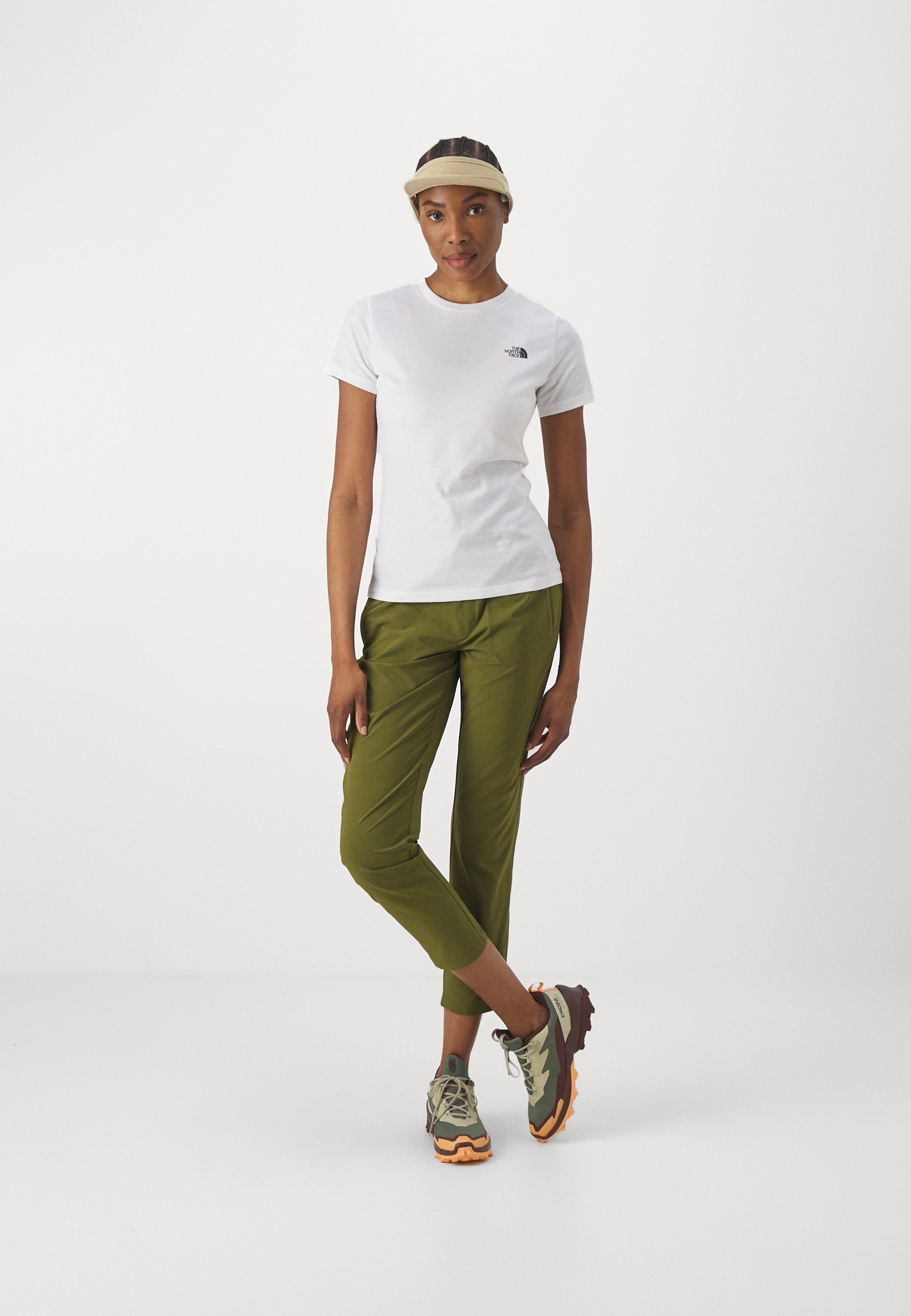 The North Face W SS SD SLIM TEE - Lihtne T-särk - valge