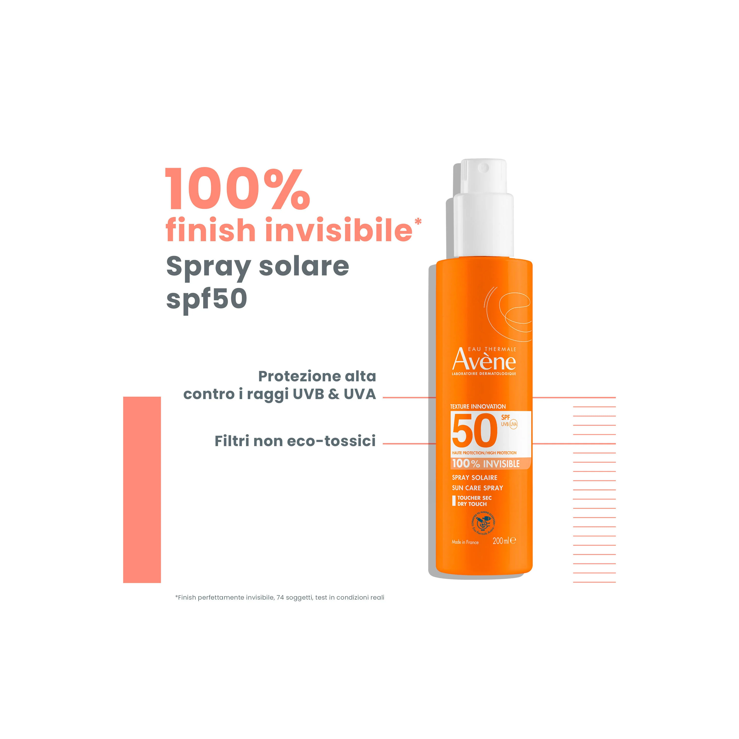 Suncare Spray Solare SPF50 - Spray solare corpo alta prot., Latte solare corpo alta prot.