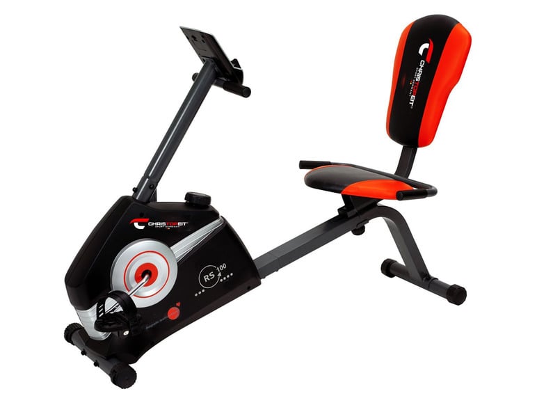 Christopeit Sport ligfiets »RS 100«, 6 kg vliegwiel, ergonomische rugleuning