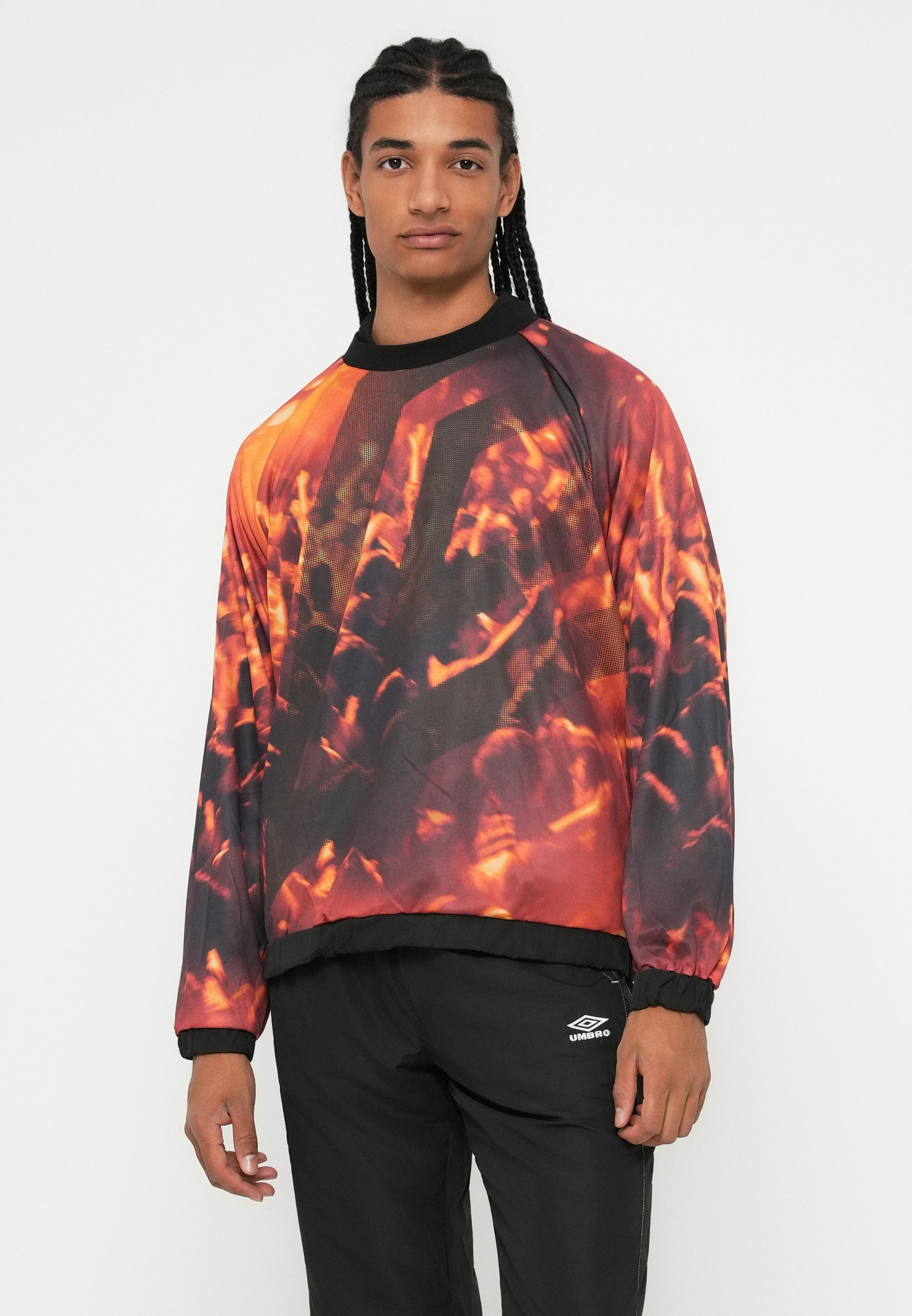 HOODIE LOGO TOP - Huppari - blackUmbro