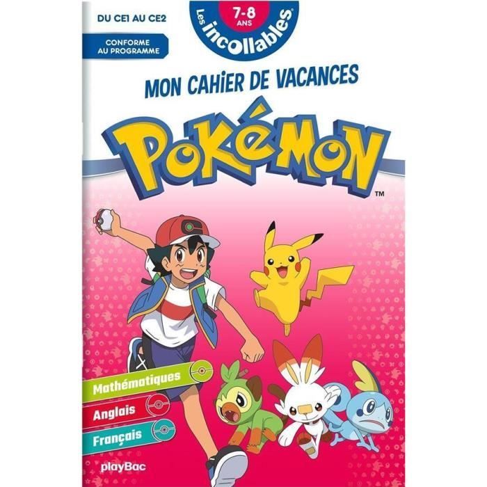 Book - Pokémon, my holiday workbook, from CE1 to CE2 (2022 edition)