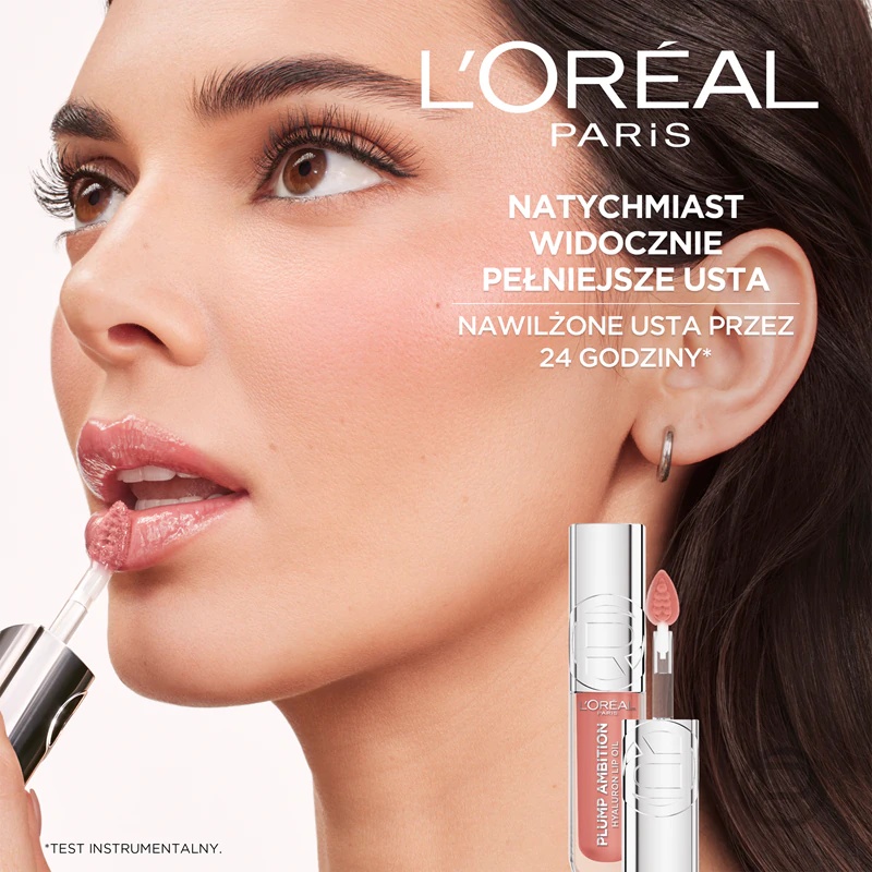 „L'Oréal Paris Plump Ambition“ apimtį suteikiantis lūpų blizgis su hialurono rūgštimi