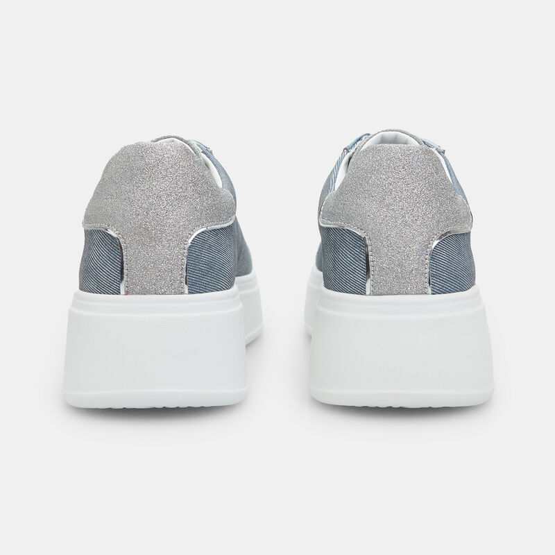 Damsneakers med 3 cm platåsula