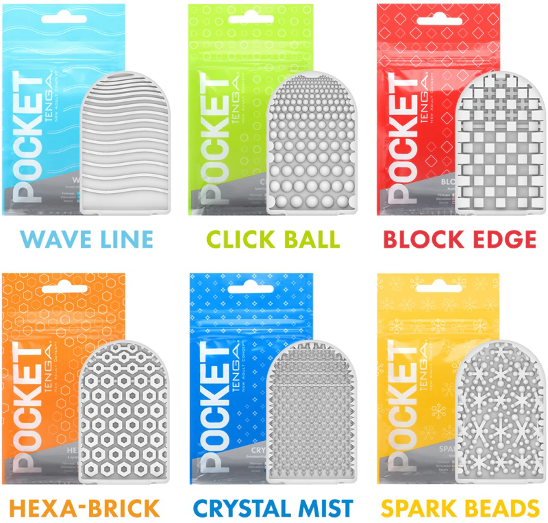 Masturbador descartável Tenga Pocket Hexa-Brick