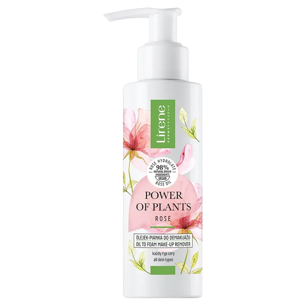 Lirene Power Of Plants Róża Olejek-Pianka do demakijażu