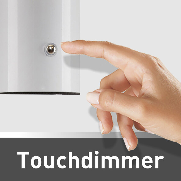 Cremini LED újratölthető asztali lámpa, 2 db-os szett, fehér