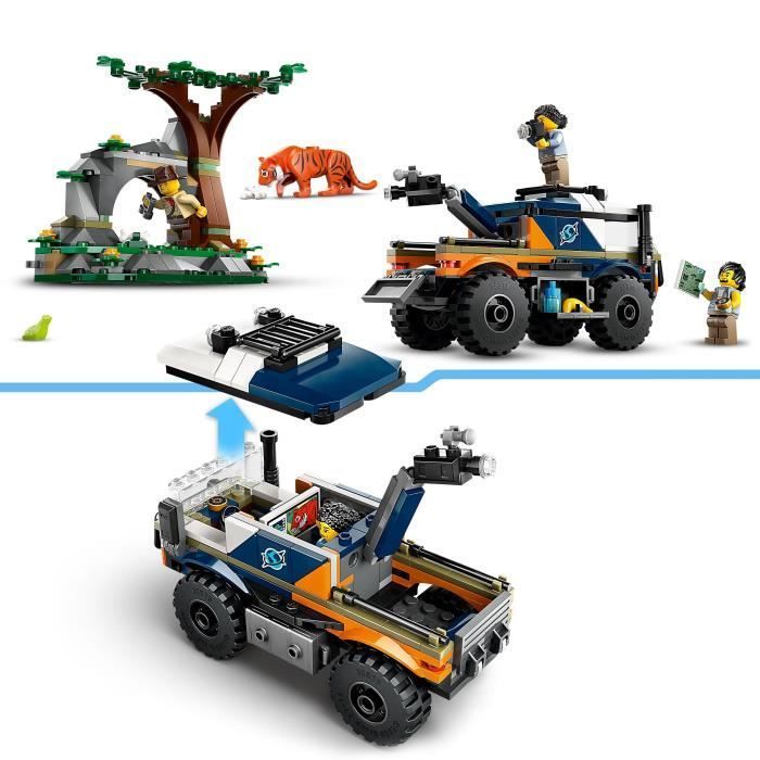 LEGO® City 60426 Le camion tout-terrain de l’explorateur de la jungle, jouet enfant 6 ans