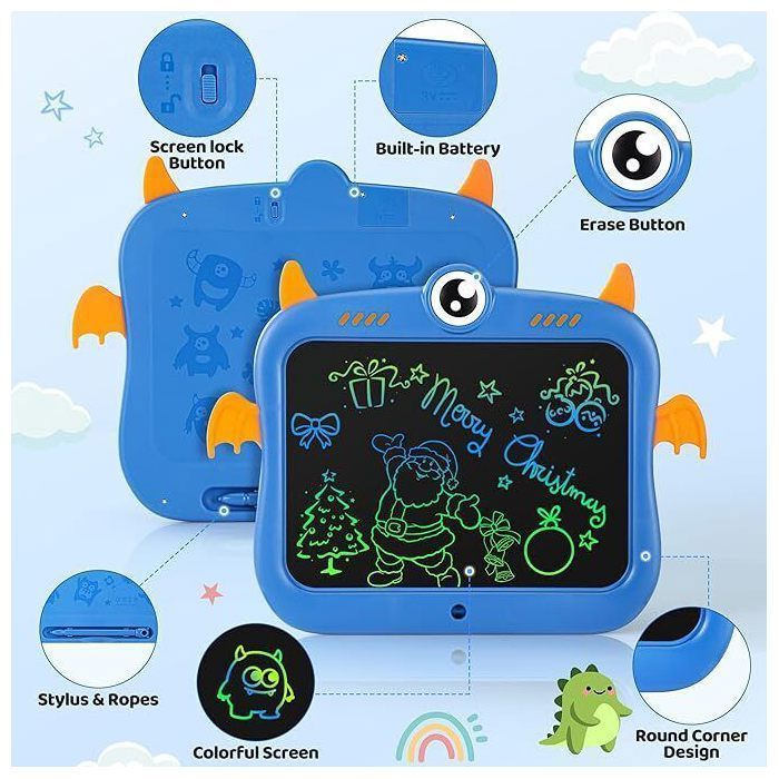 Tavoletta grafica LCD - Tavoletta da disegno colorata da 8,5 pollici - Giocattolo educativo - Riutilizzabile - Per bambini dai 3 agli 11 anni