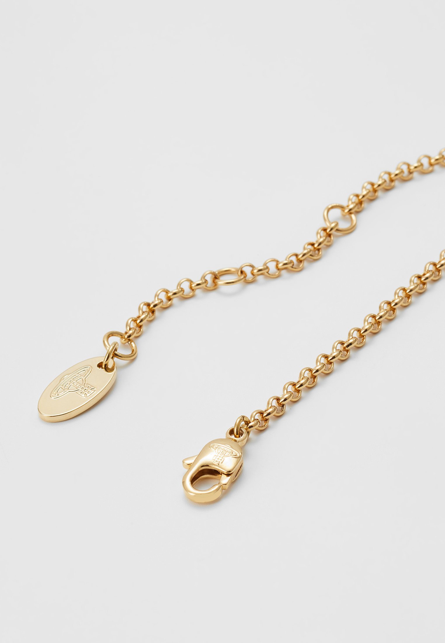 Vivienne Westwood MINI RELIËF HANGER UNISEX - Halsketting - licht Colorado goudkleurig
