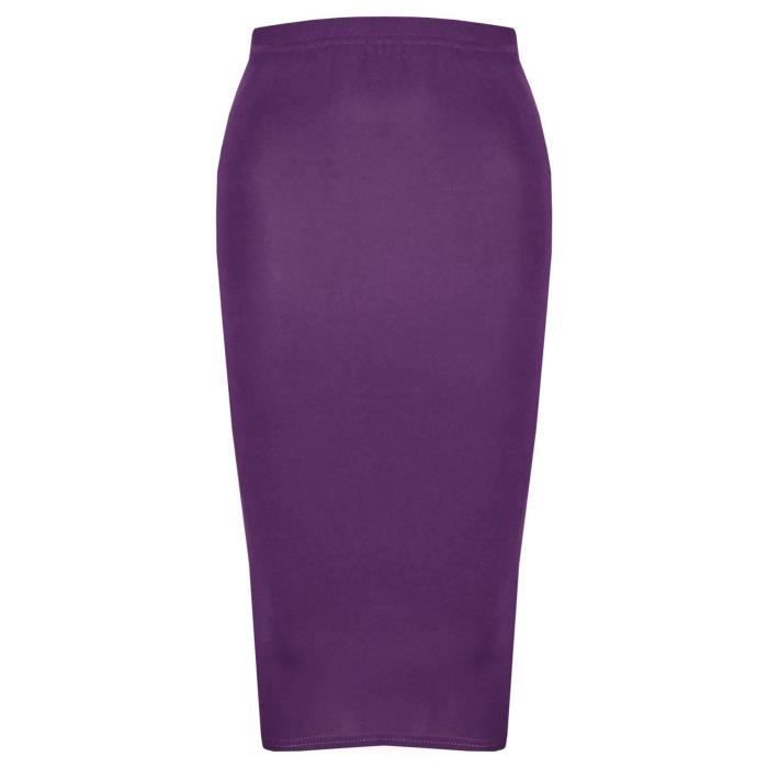 Jupe Maxi pour filles - Marque inconnue - Taille élastiquée - Longueur genou - Tissu texturé doux