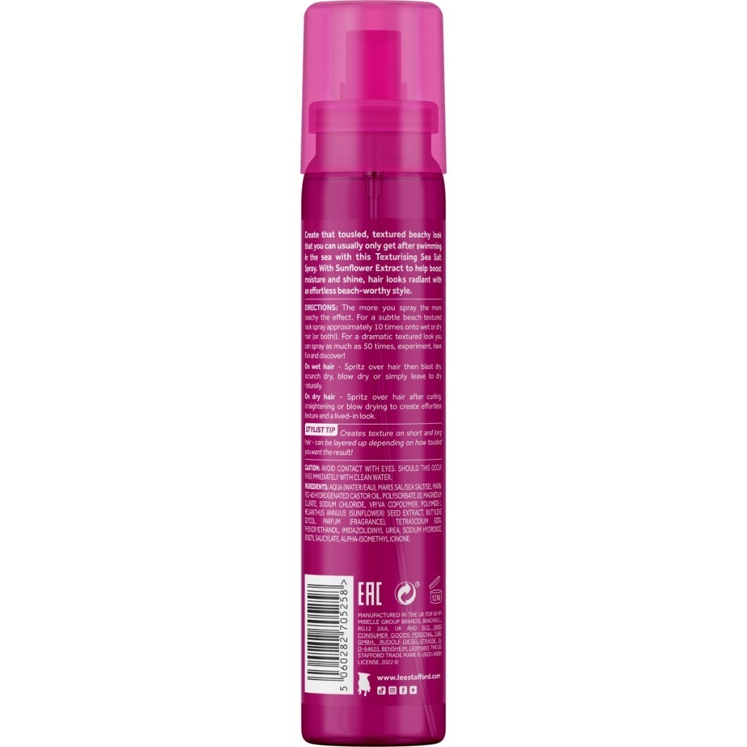 Lee Stafford stylingový sprej na vlasy Beach Babe s mořskou solí - 150 ml